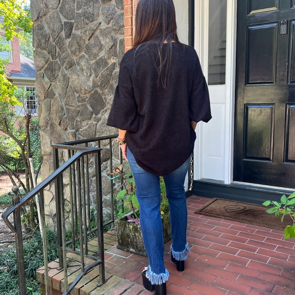 07 Boho Balloons long Sleeves Relax Fit Sweaters Top - Picture 5 of 8